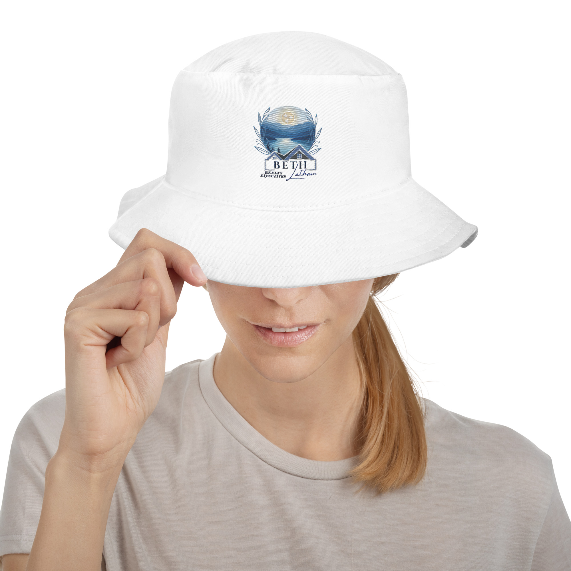 beth latham, realtor (embroidery) bucket hat beth latham, realtor (embroidery) bucket hat