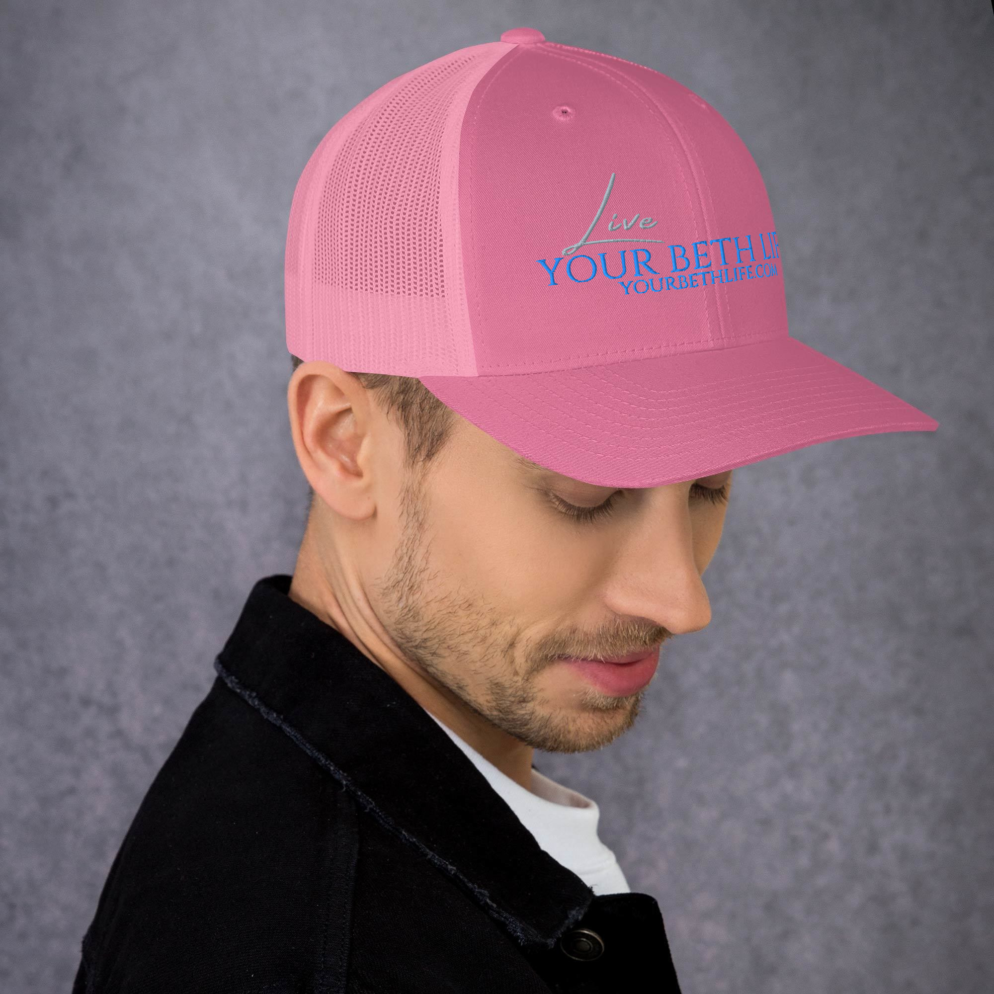 live your beth life embroidery trucker cap live your beth life embroidery trucker cap