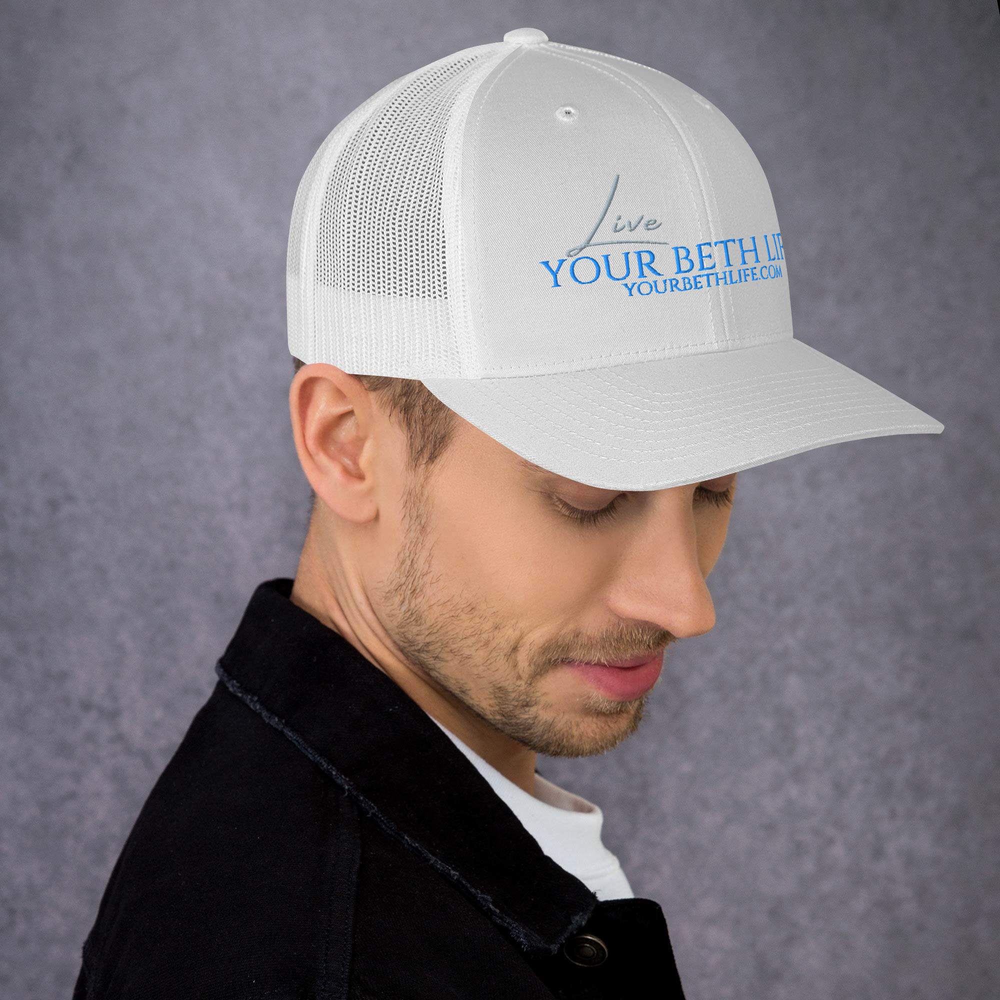 live your beth life embroidery trucker cap live your beth life embroidery trucker cap