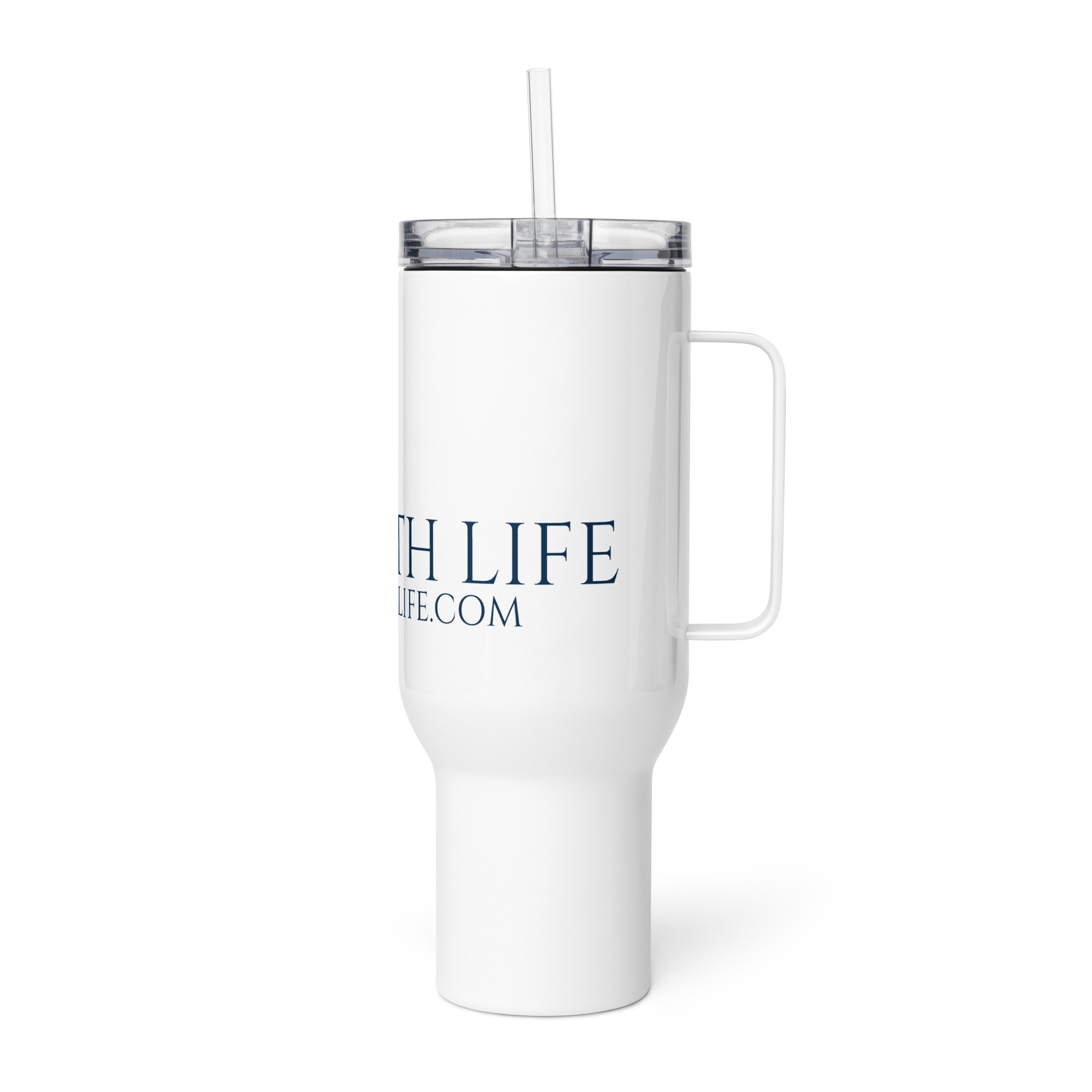 live your beth life travel mug with a handle live your beth life travel mug with a handle