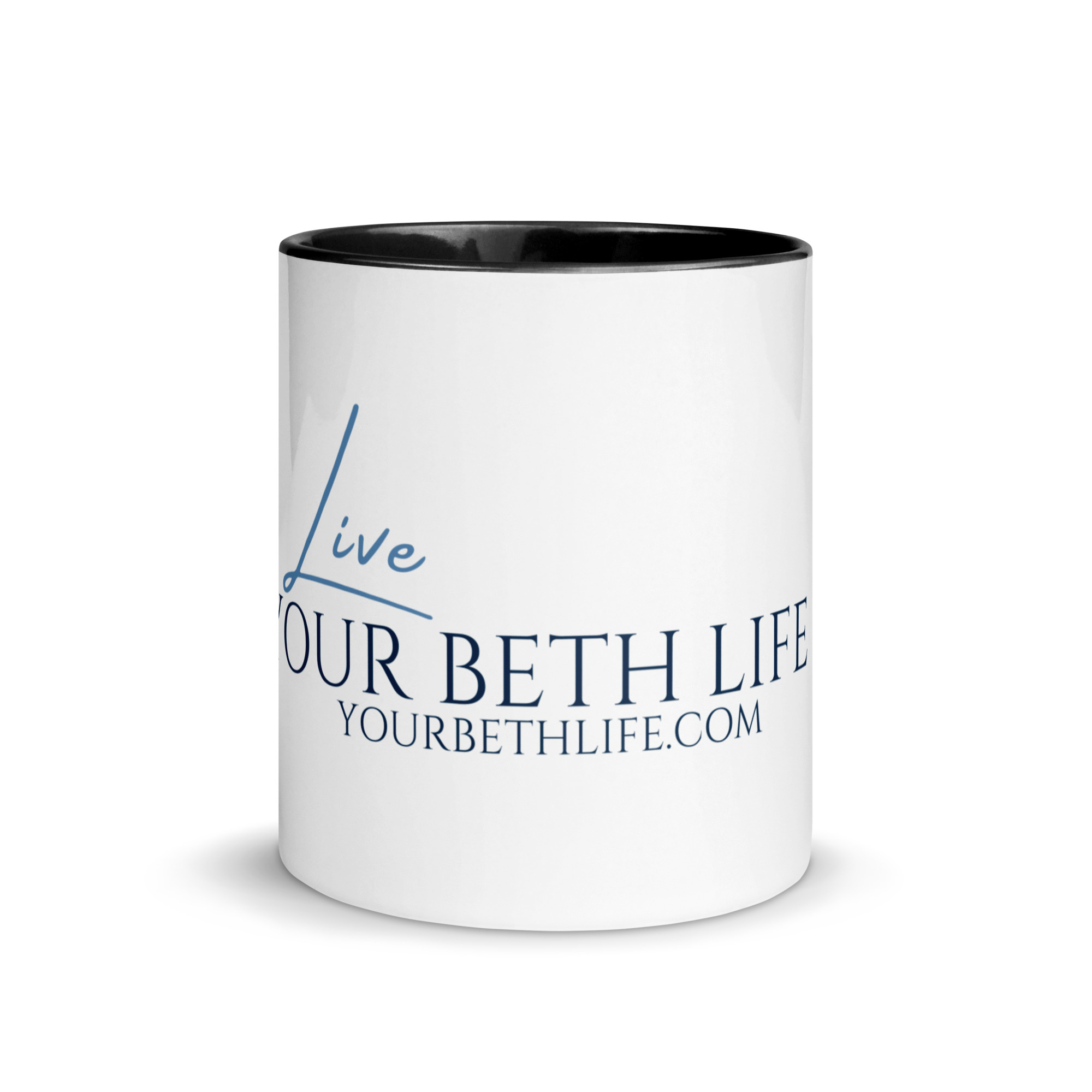 live your beth life mug with color inside