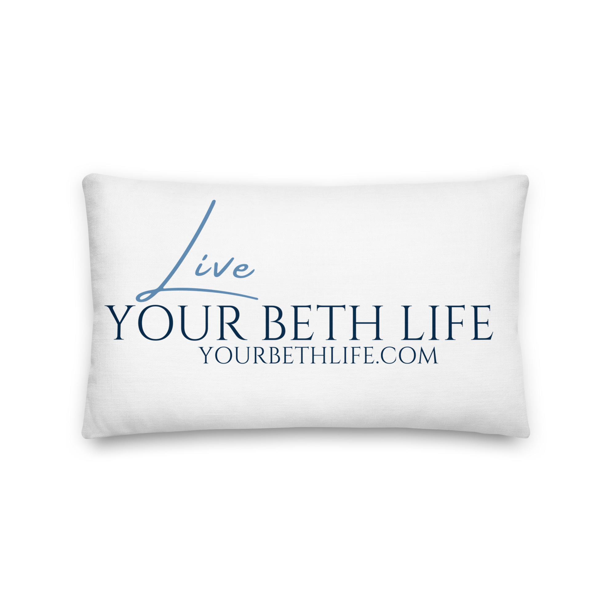 live your beth life 20" x 12" premium pillow